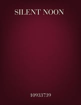 Silent Noon SATB choral sheet music cover